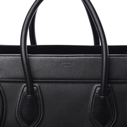 Celine Supple Calfskin Medium Phantom Luggage Black 9 of 9