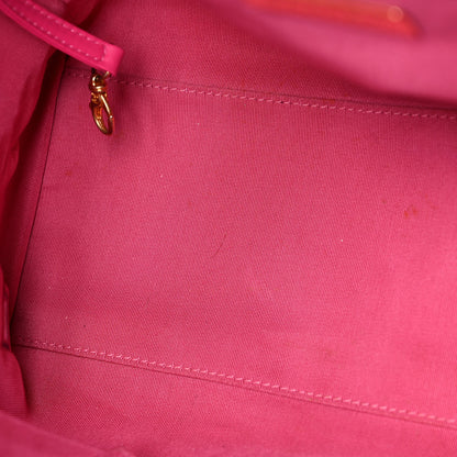 Chanel Wool Tweed Large Zipped Shopping Tote Pink 8 of 14
