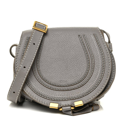 Chloe Calfskin Mini Marcie Round Crossbody Bag Cashmere Grey 1 of 17
