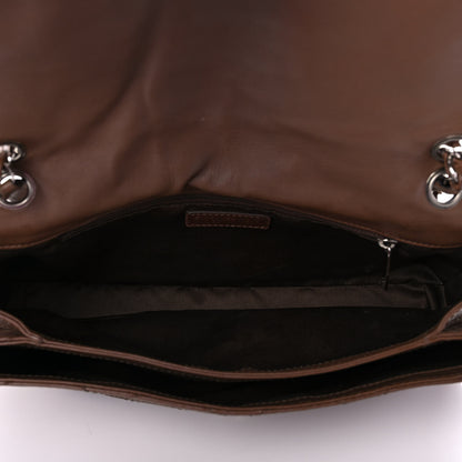 Chanel Calfskin Stitched Flap Brown 5 of 12