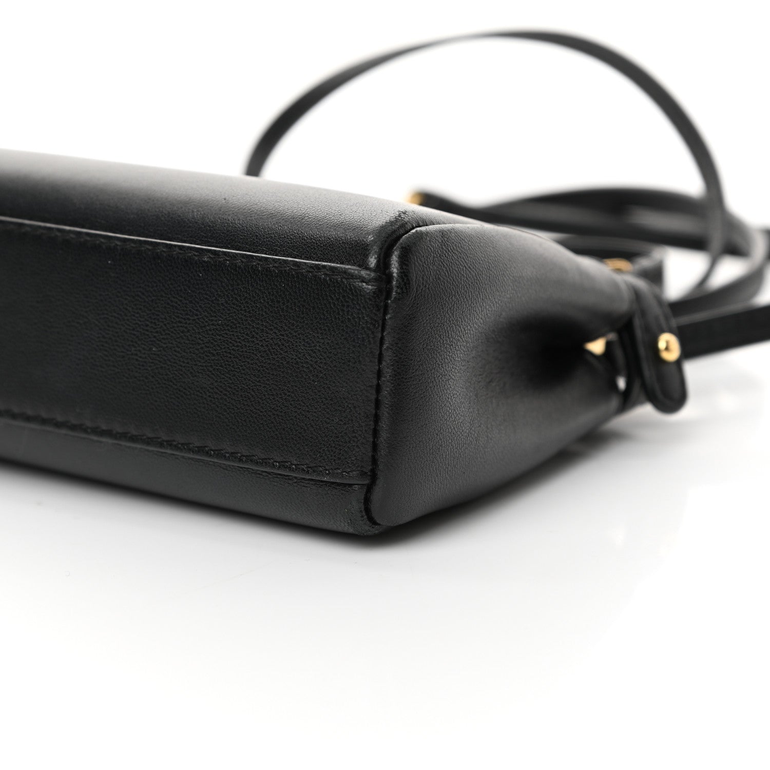 Fendi Nappa Micro Peekaboo Iconic Satchel Black 11 of 12