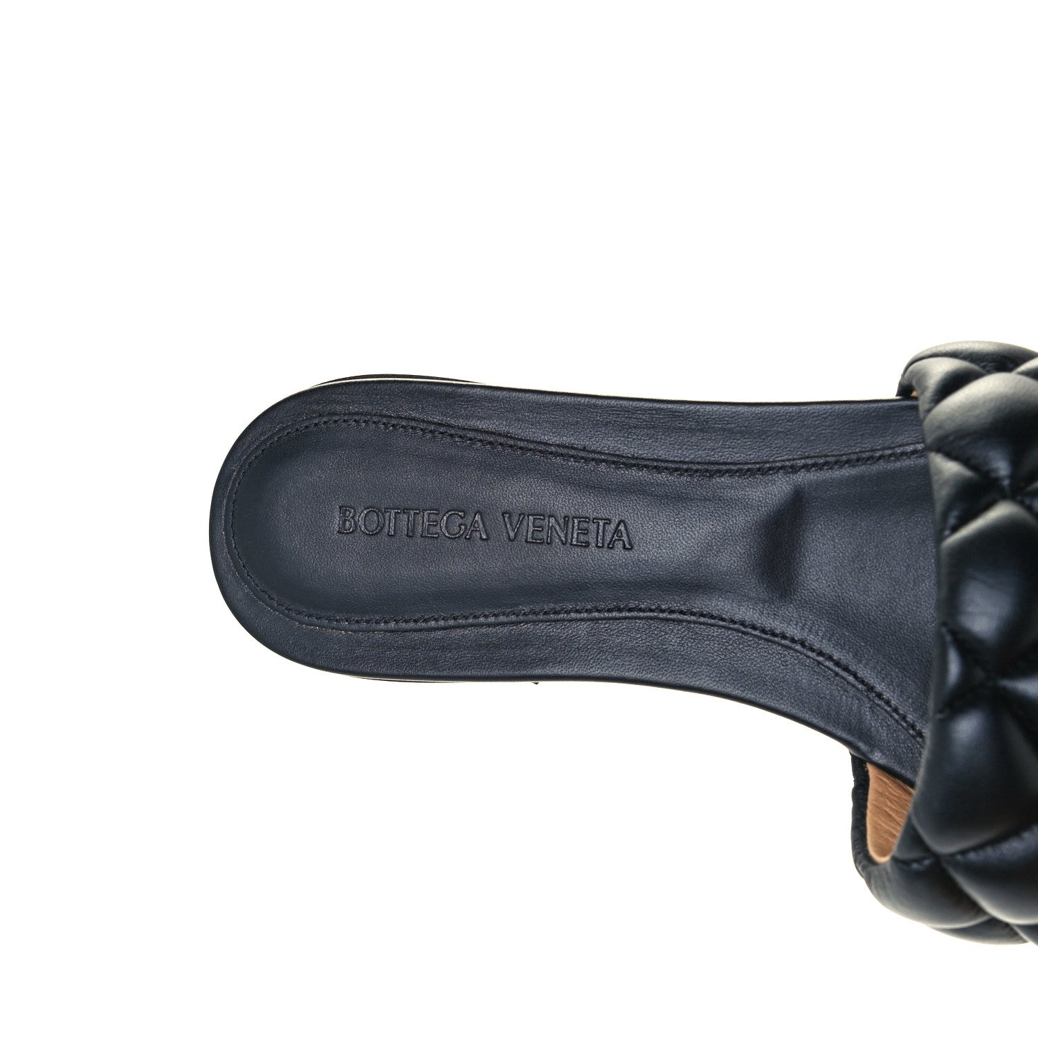 Bottega Veneta Nappa Matelasse Padded Flat Sandals 39 Black 9 of 9