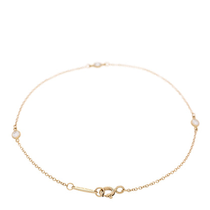 Tiffany 18K Yellow Gold Diamond .15ctw Elsa Peretti Diamonds by the Yard Station Bracelet 2 of 4