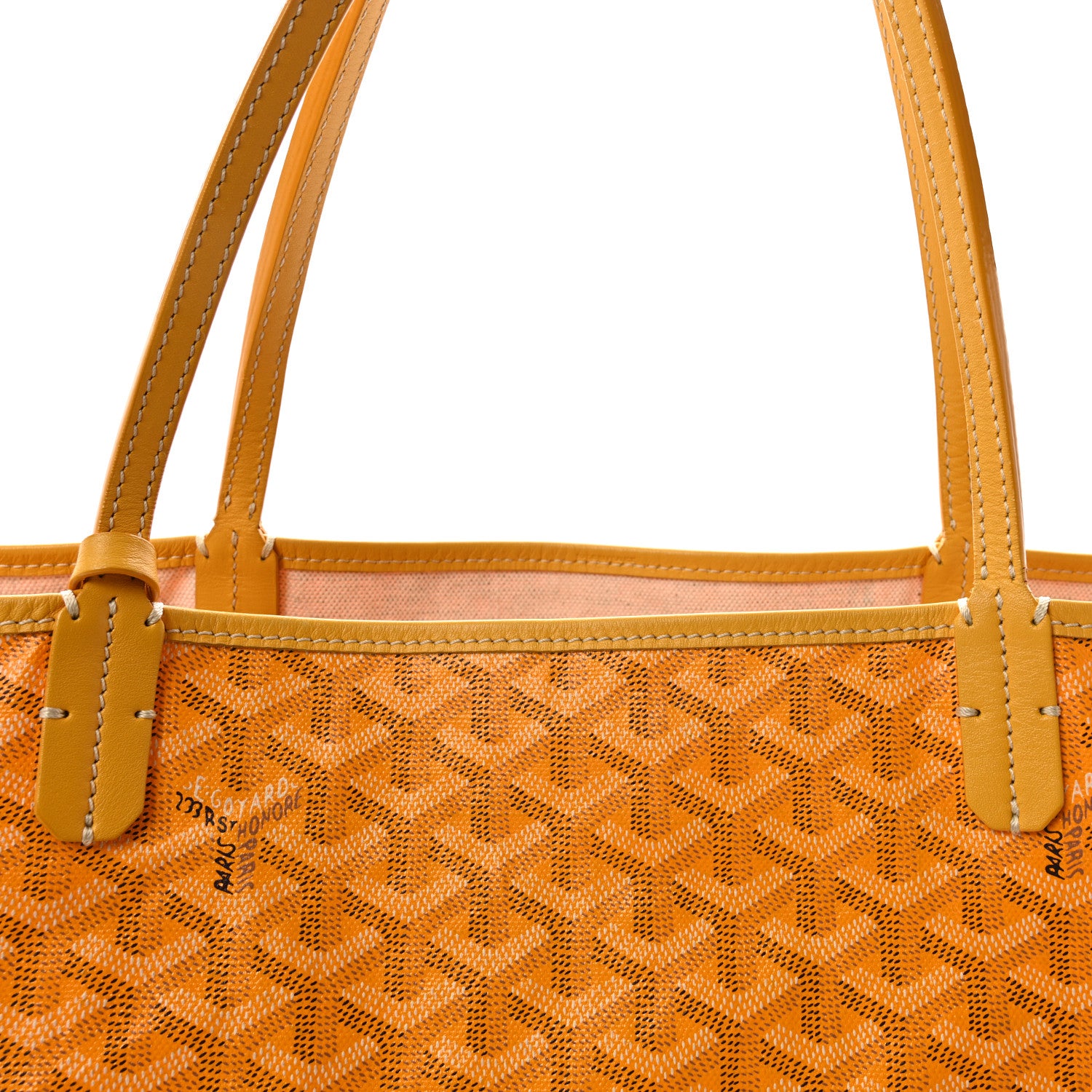 Goyard Goyardine Saint Louis GM Yellow 7 of 9