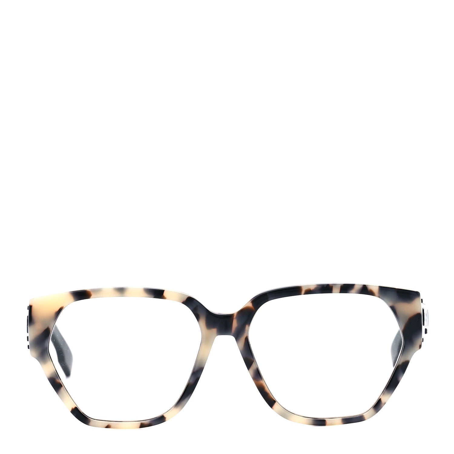Christian Dior Acetate Square DiorID1 Sunglasses White Tortoise 2 of 9