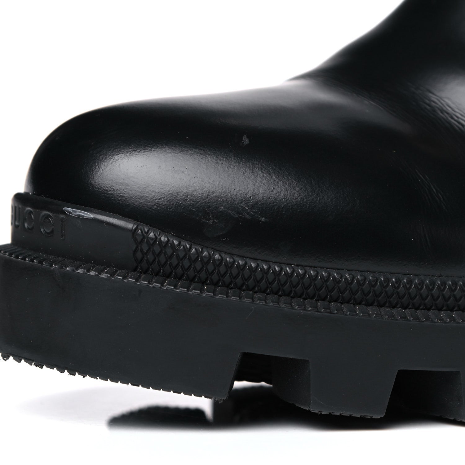 Gucci Calfskin Crystal GG Trip Chelsea Ankle Boots 39.5 Black 15 of 17