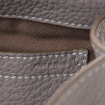 Chloe Calfskin Mini Marcie Round Crossbody Bag Cashmere Grey 8 of 11