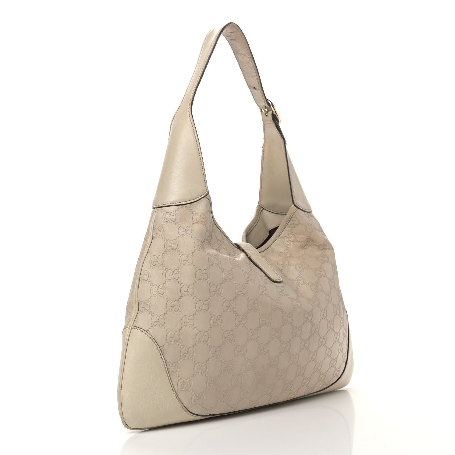 Gucci Guccissima Medium Jackie O Bouvier Hobo Off White 3 of 20