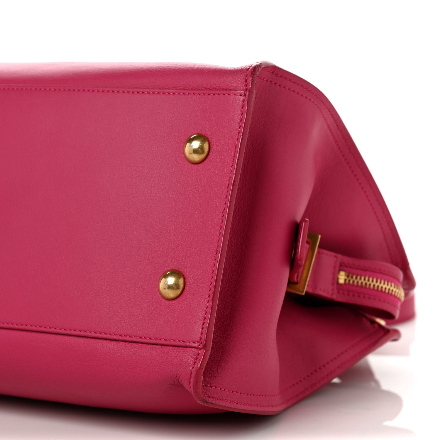 Saint Laurent Calfskin Small Classic Y Cabas Fuchsia 8 of 9