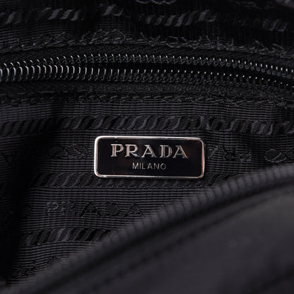 Prada Tessuto Nylon Saffiano Wristlet Black 7 of 11