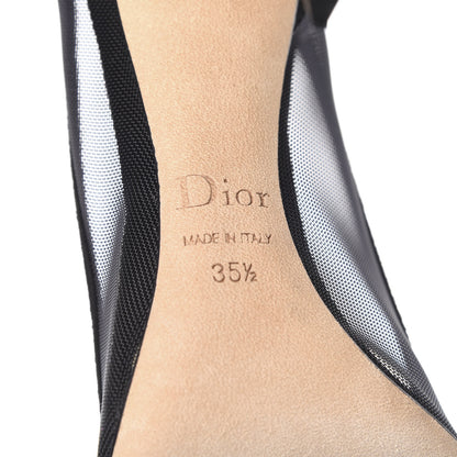 Christian Dior Suede Mesh Songe Pumps 35.5 Black 8 of 8