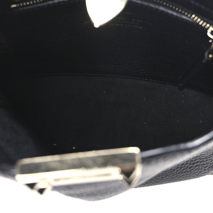 Valentino Garavani Pebbled Calfskin Mini Rockstud Flip-Lock Messenger Bag Black 5 of 9