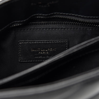 Saint Laurent Calfskin Y Quilted Monogram Toy Loulou Crossbody Bag Black 8 of 11