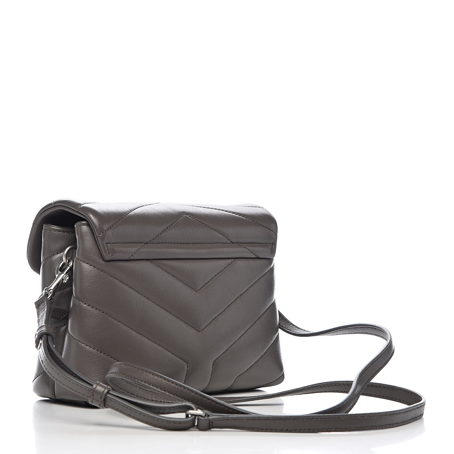 Saint Laurent Calfskin Y Quilted Monogram Toy Loulou Crossbody Bag Earth 3 of 11
