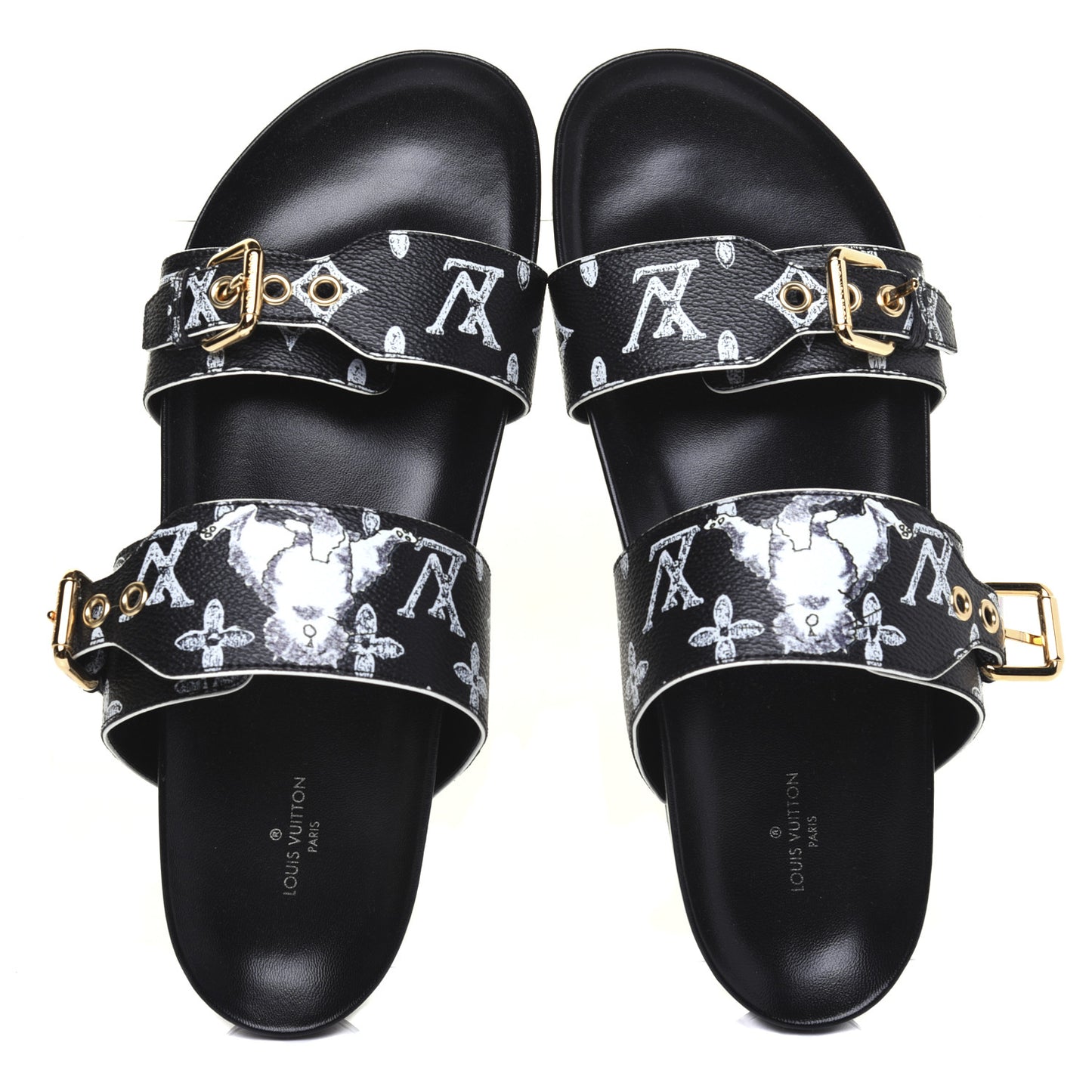 Catogram Bom Dia Flat Mule 42 Black White