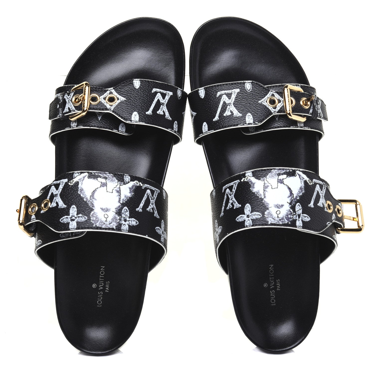 Louis Vuitton Catogram Bom Dia Flat Mule 42 Black White 5 of 11