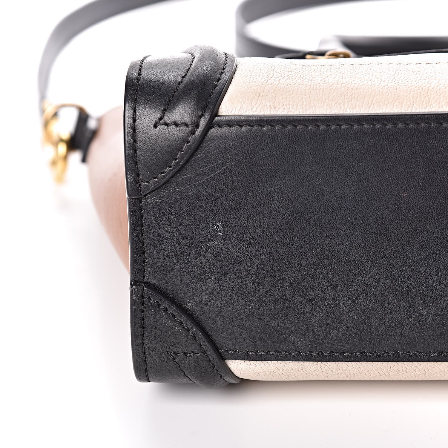 Celine Goatskin Smooth Calfskin Nano Tri-Color Luggage White 11 of 15