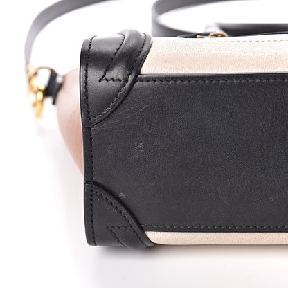 Celine Goatskin Smooth Calfskin Nano Tri-Color Luggage White 11 of 15