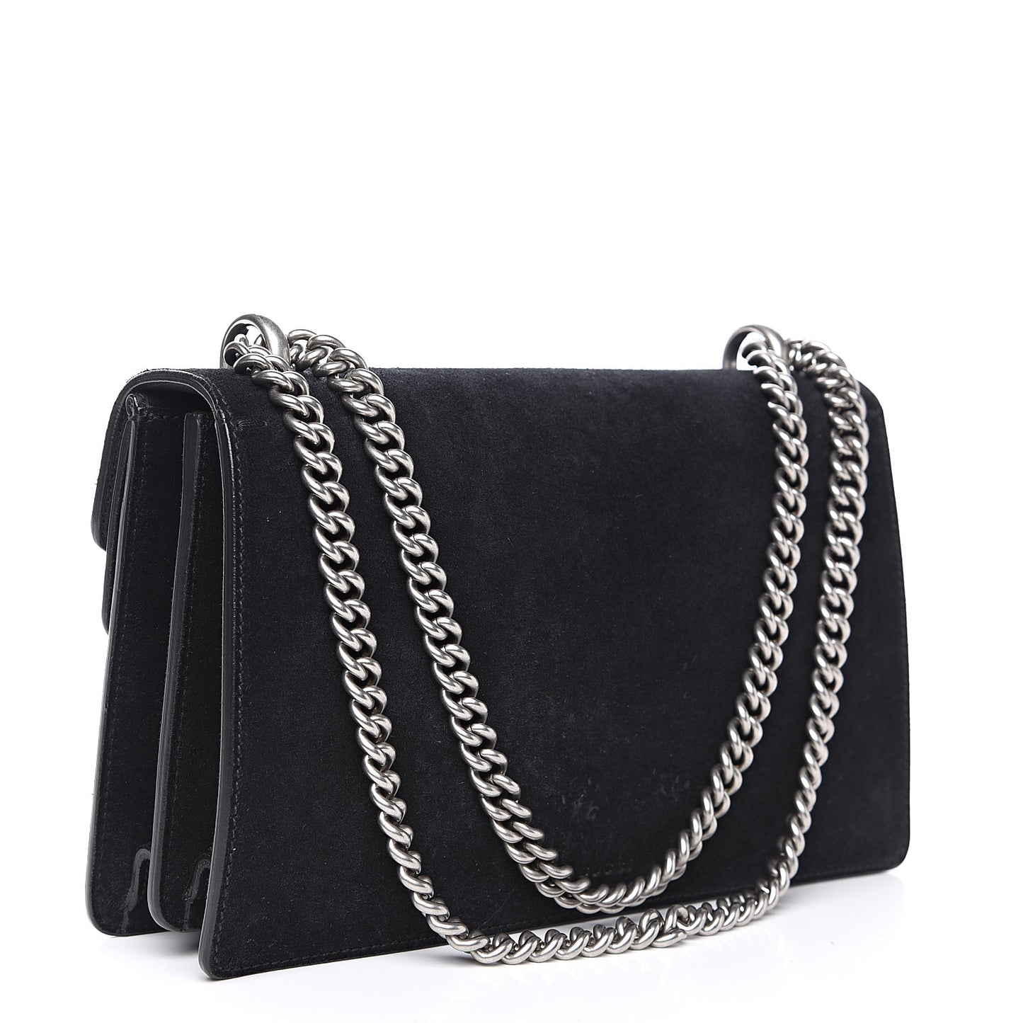 Suede Small Dionysus Shoulder Bag Black