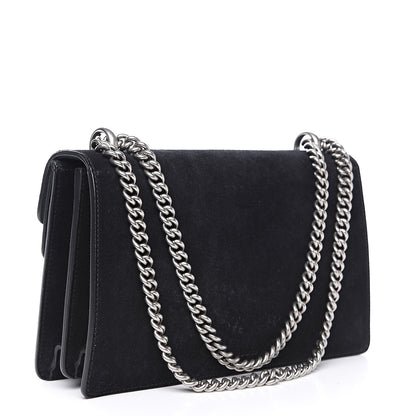 Gucci Suede Small Dionysus Shoulder Bag Black 2 of 12