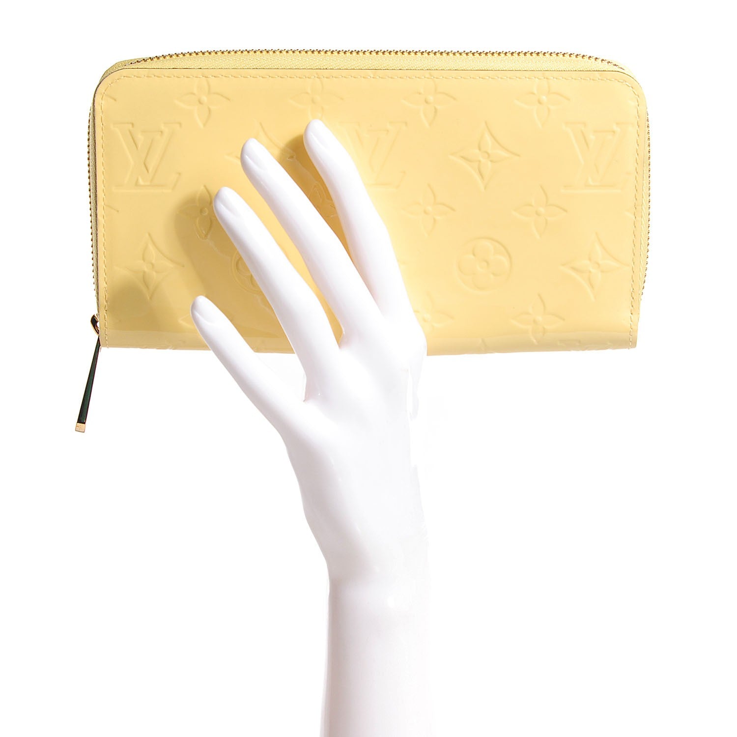 Louis Vuitton Vernis Zippy Wallet Citrine 2 of 7