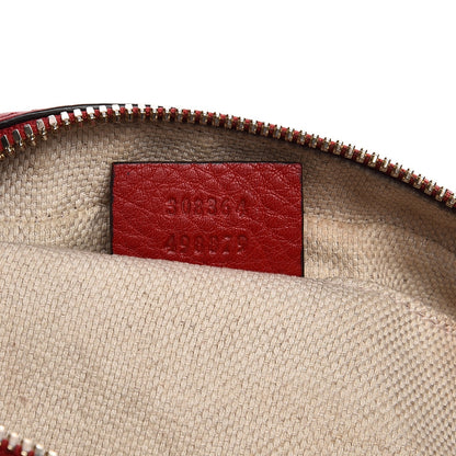 Gucci Pebbled Calfskin Small Soho Disco Bag Tabasco Red 7 of 9