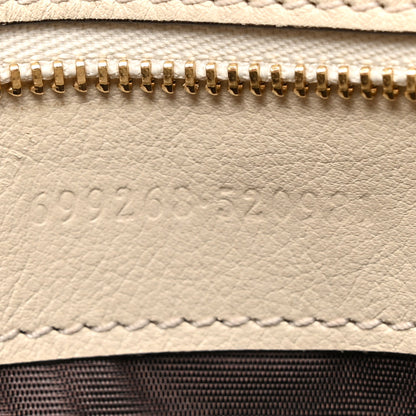 Gucci Roxy Calfskin Blondie Chain Shoulder Flap Bag Mystic White 7 of 12