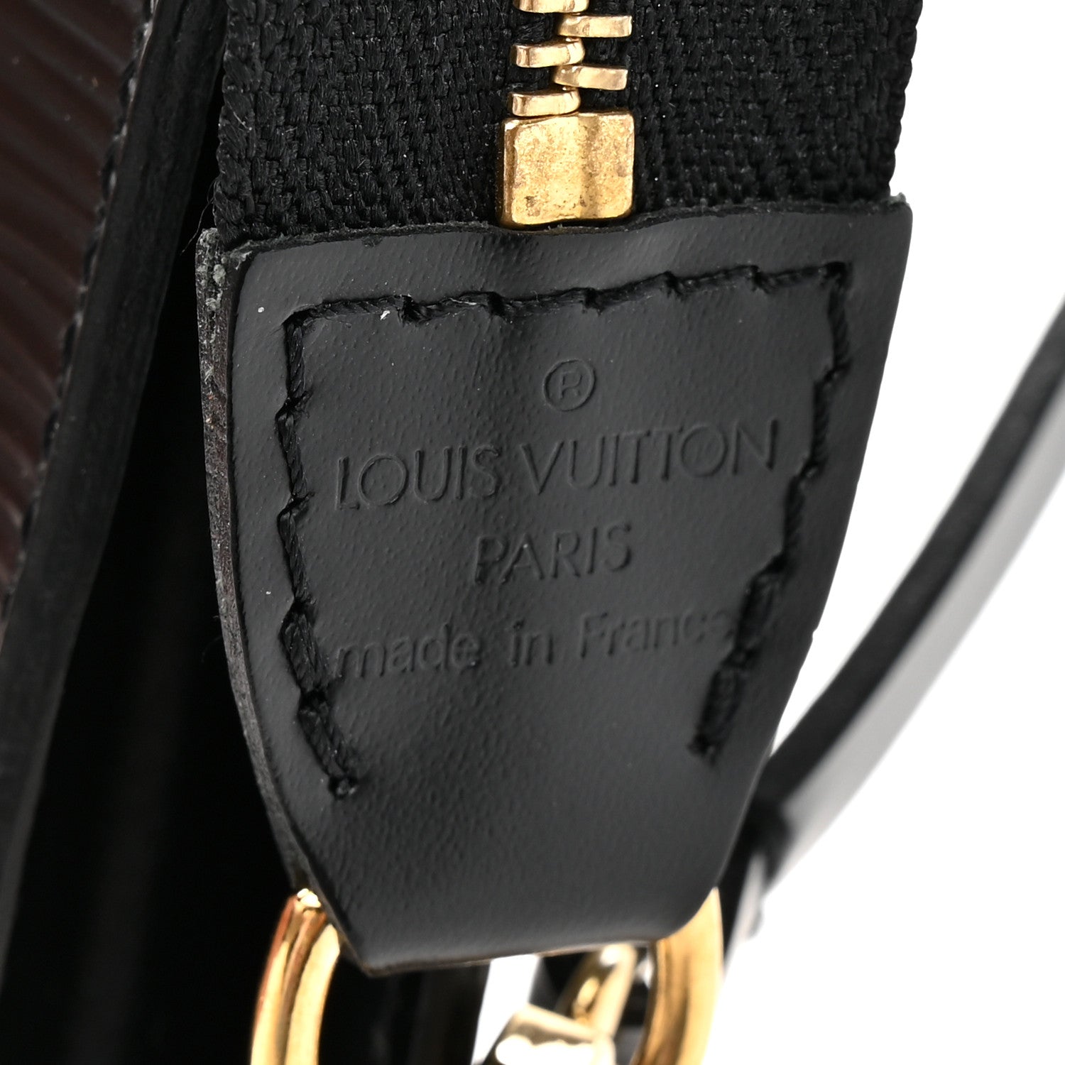 Louis Vuitton Epi Pochette Accessories 24 Black 6 of 10