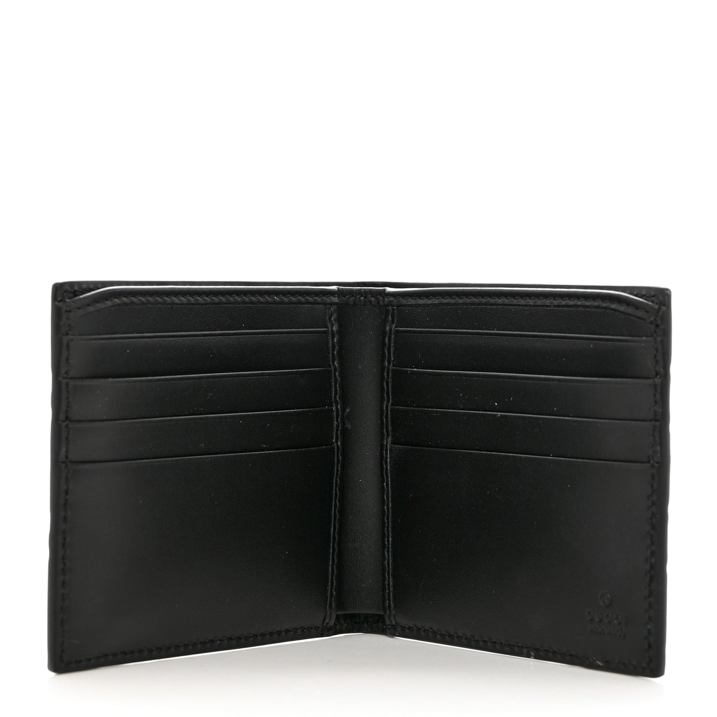 Guccissima Signature Dorian Bi-Fold Wallet Black