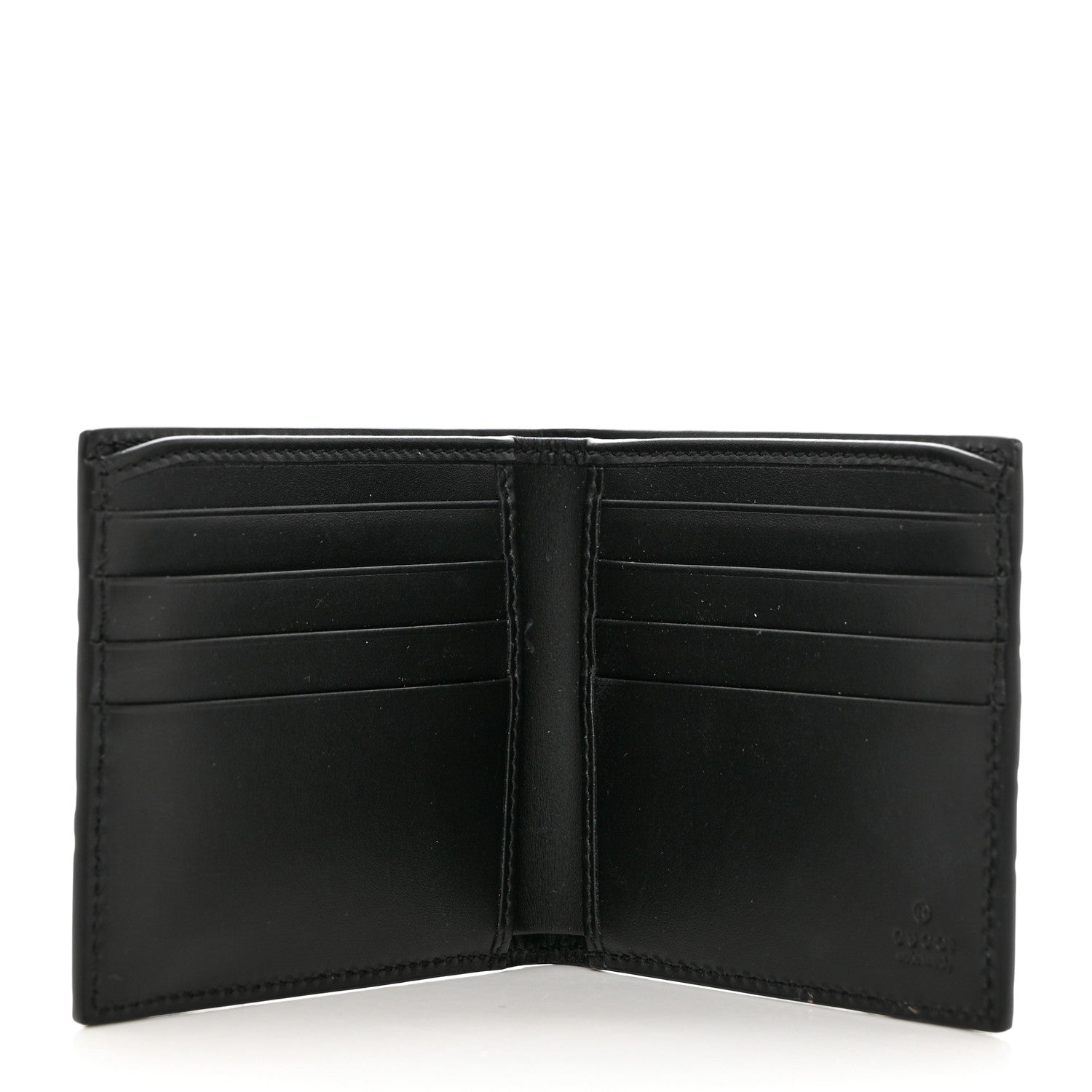 Gucci Guccissima Signature Dorian Bi-Fold Wallet Black 5 of 7