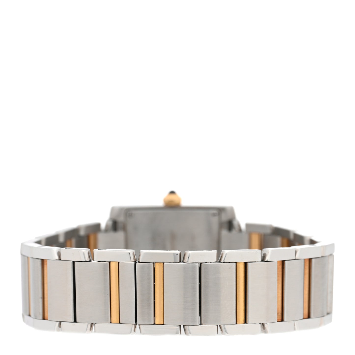 Stainless Steel 18K Yellow Gold 25mm Tank Francaise Quartz Watch
