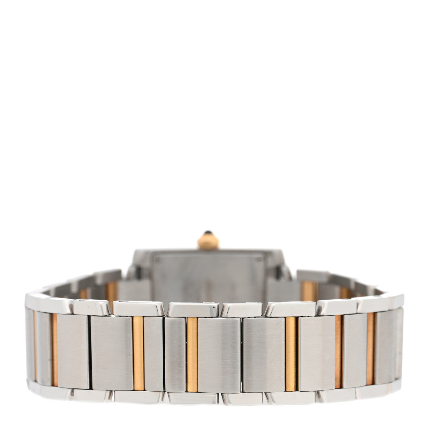 Cartier Stainless Steel 18K Yellow Gold 25mm Tank Francaise Quartz Watch 3 of 5