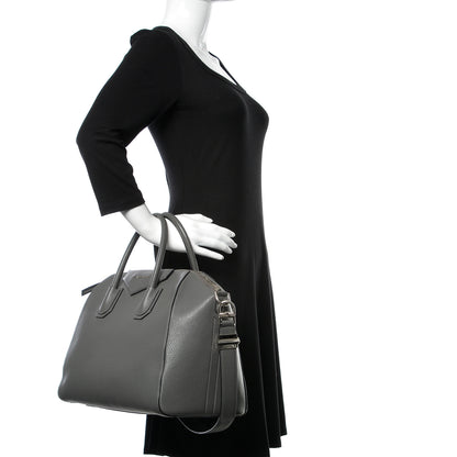 Givenchy Sugar Goatskin Medium Antigona Dark Grey 2 of 11