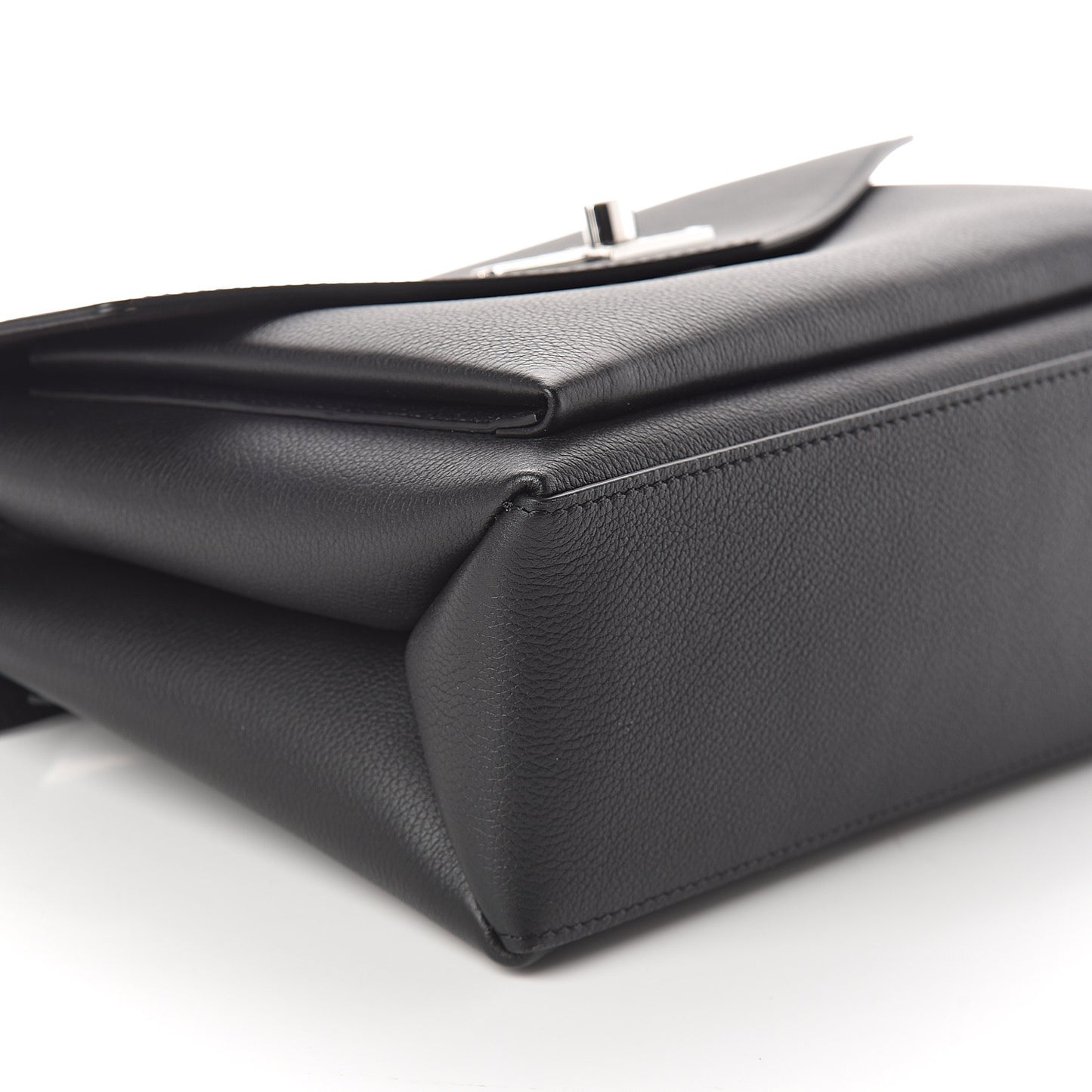 Soft Calfskin My Lockme Top Handle Black