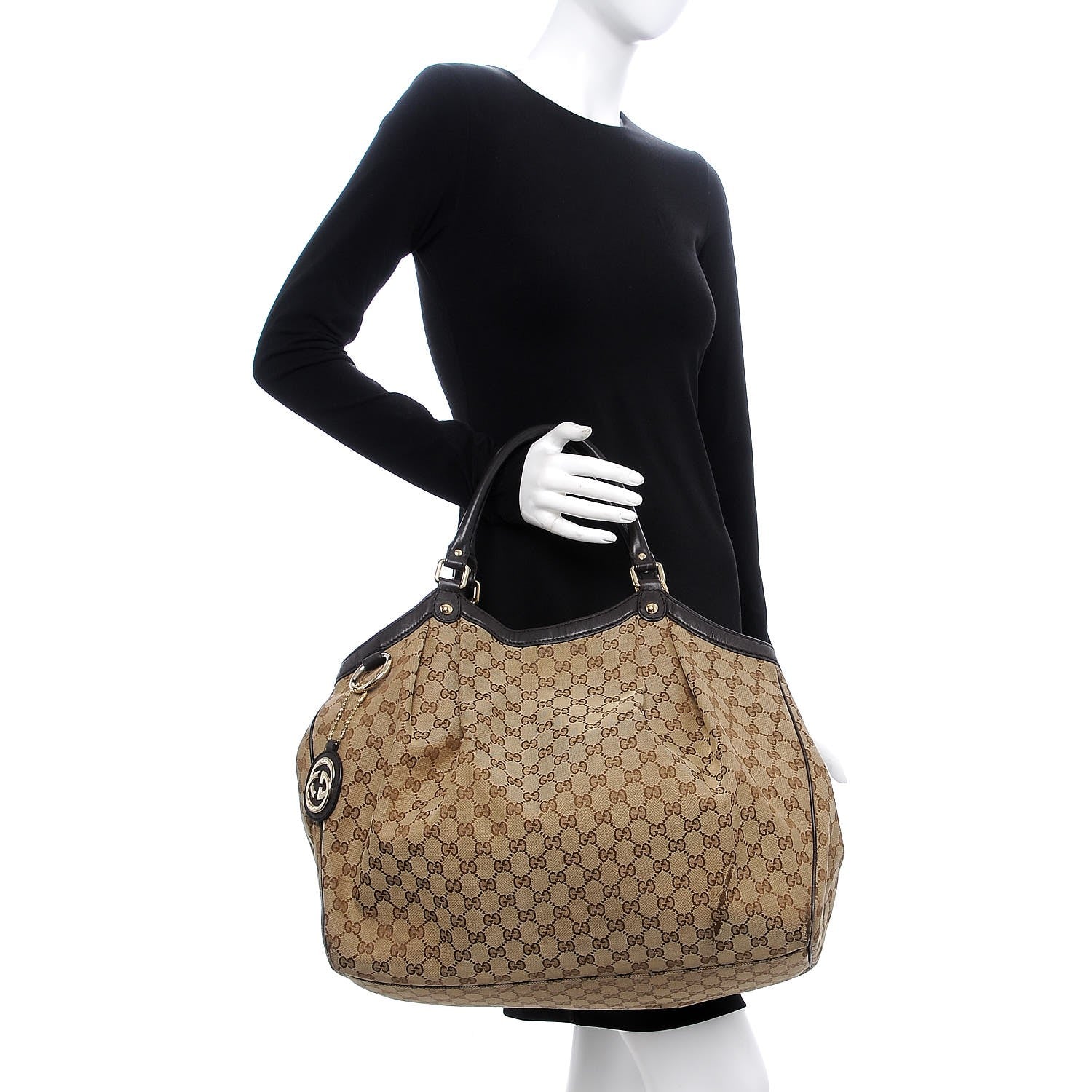 Gucci Monogram Large Sukey Tote Dark Brown 2 of 19
