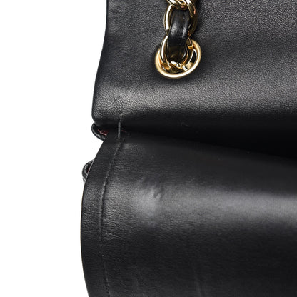 Chanel Lambskin Quilted Jumbo Double Flap Black 12 of 13