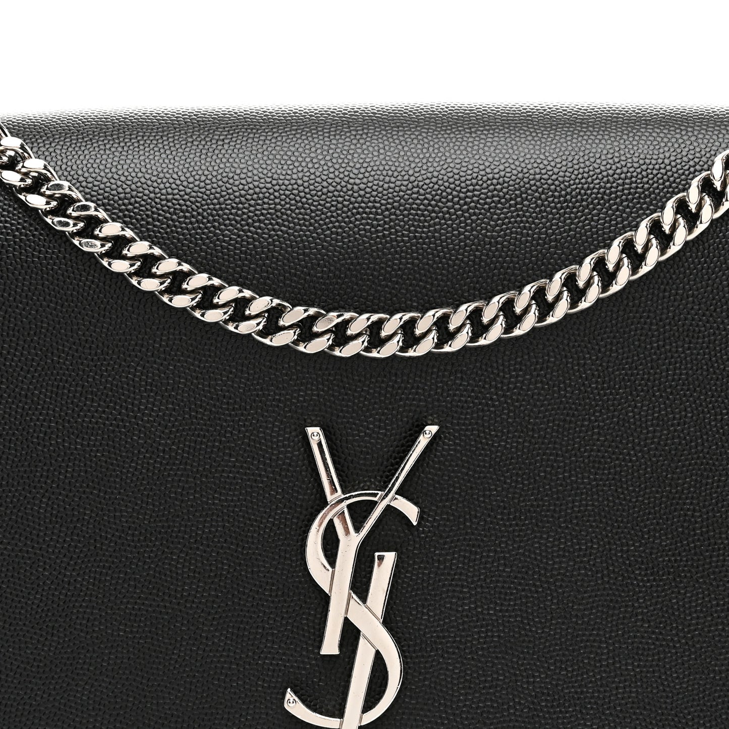 Grain De Poudre Large Classic Monogram Kate Satchel Black
