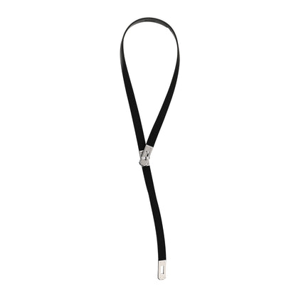 Hermes Swift Kelly Lariat Necklace Black 3 of 7