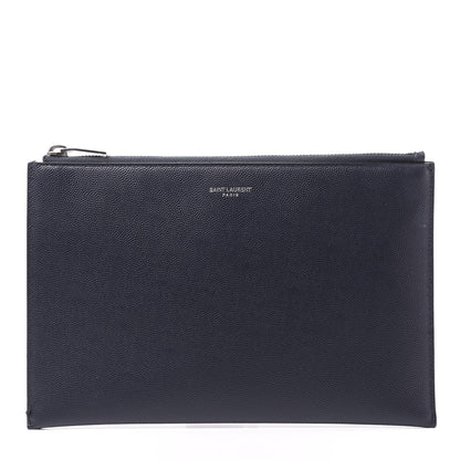 Saint Laurent Grain de Poudre Mini Tablet Holder Black 1 of 9
