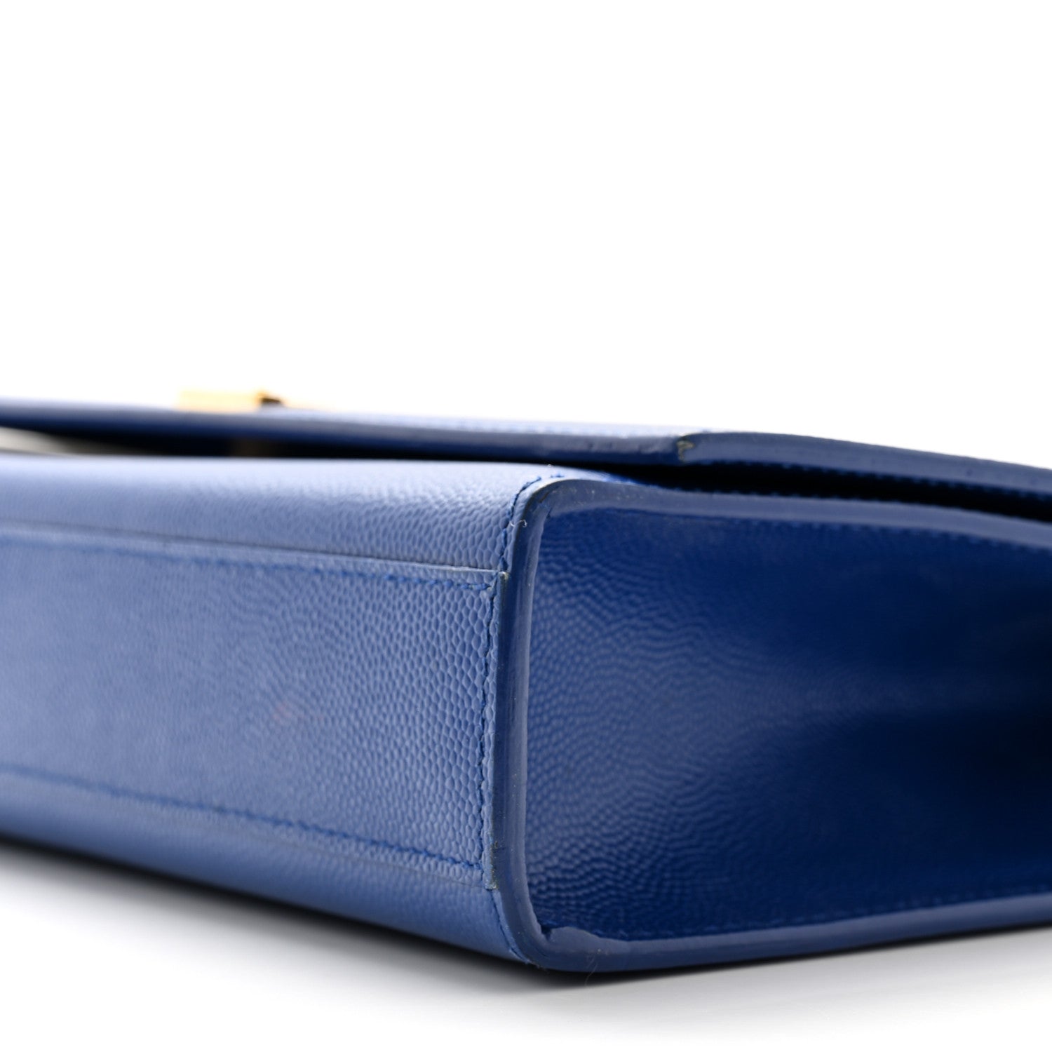 Saint Laurent Grain De Poudre Medium Classic Monogram Kate Satchel Flash Blue 10 of 11
