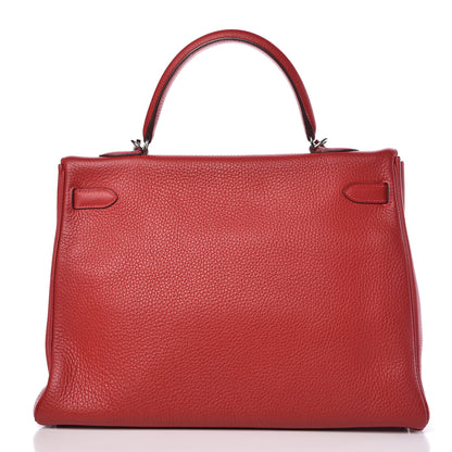 Hermes Togo Kelly Retourne 35 Rouge Casaque 4 of 37