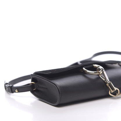 Chloe Suede Calfskin Mini Faye Shoulder Bag Black 9 of 10