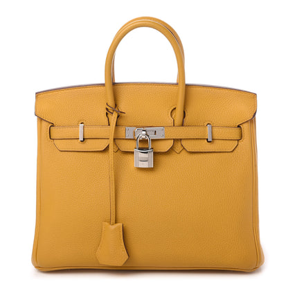 Hermes Togo Birkin 25 Jaune Ambre 1 of 16