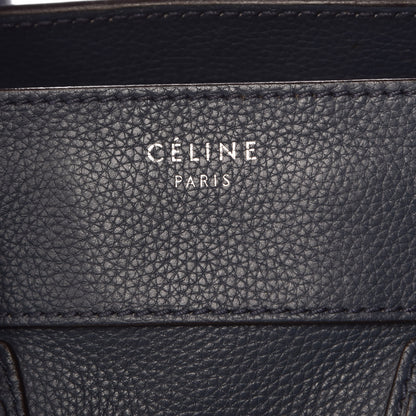 Celine Drummed Calfskin Mini Luggage Orage 6 of 17