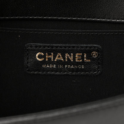 Chanel Lambskin Quilted Medium Boy Flap Black 6 of 15