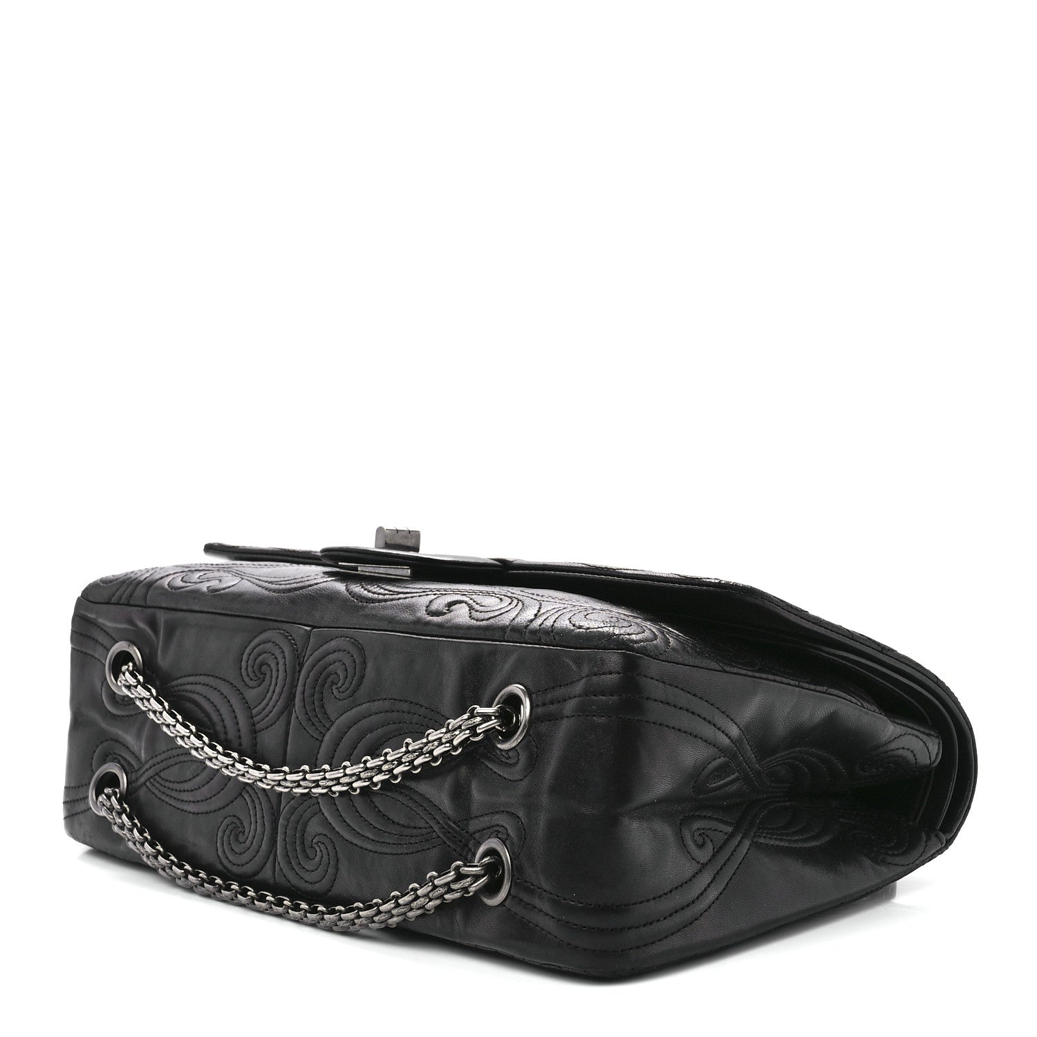 Chanel Lambskin 2.55 Reissue 226 Moscou Flap Black 9 of 11