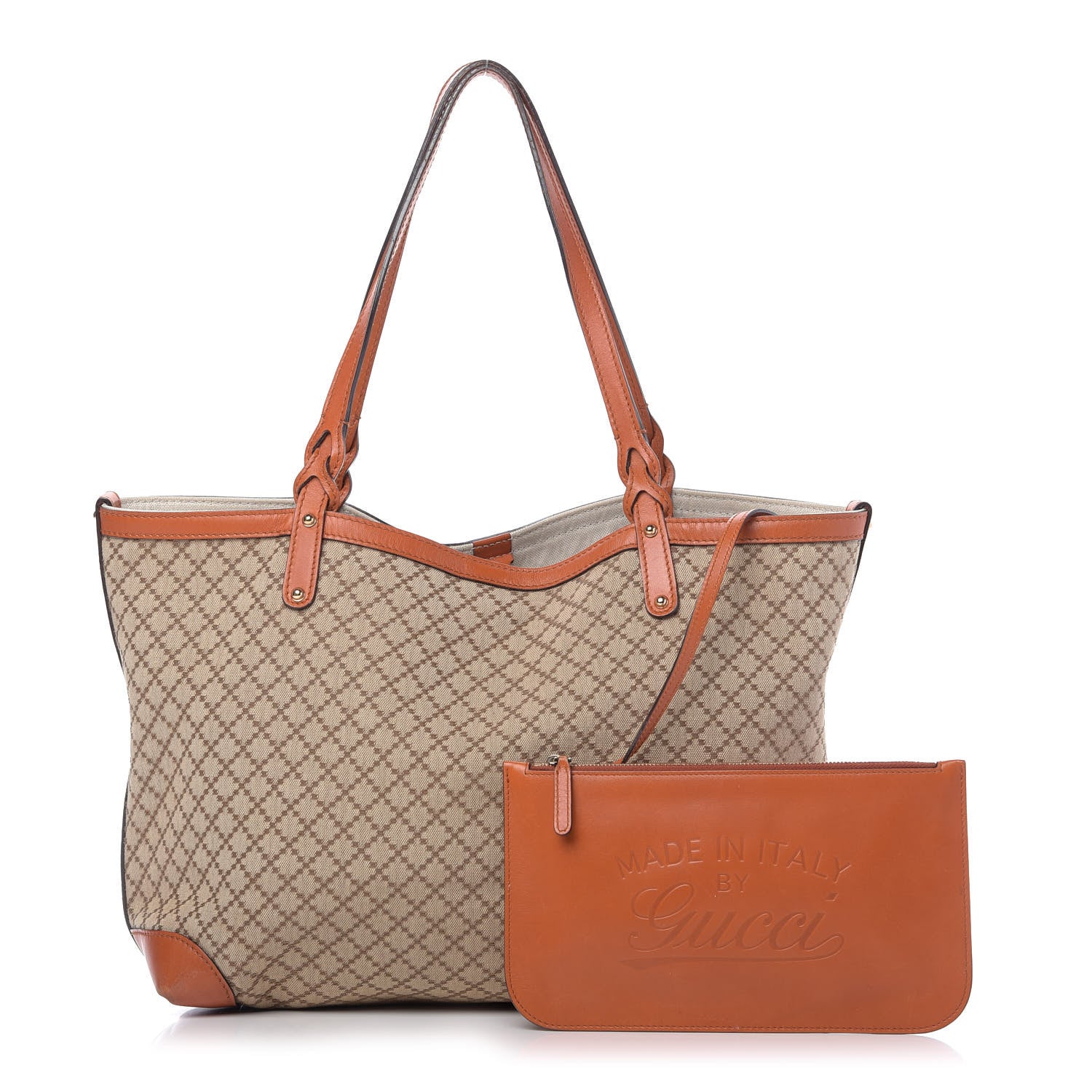 Gucci Diamante Medium Craft Tote Beige Sun Orange 1 of 9