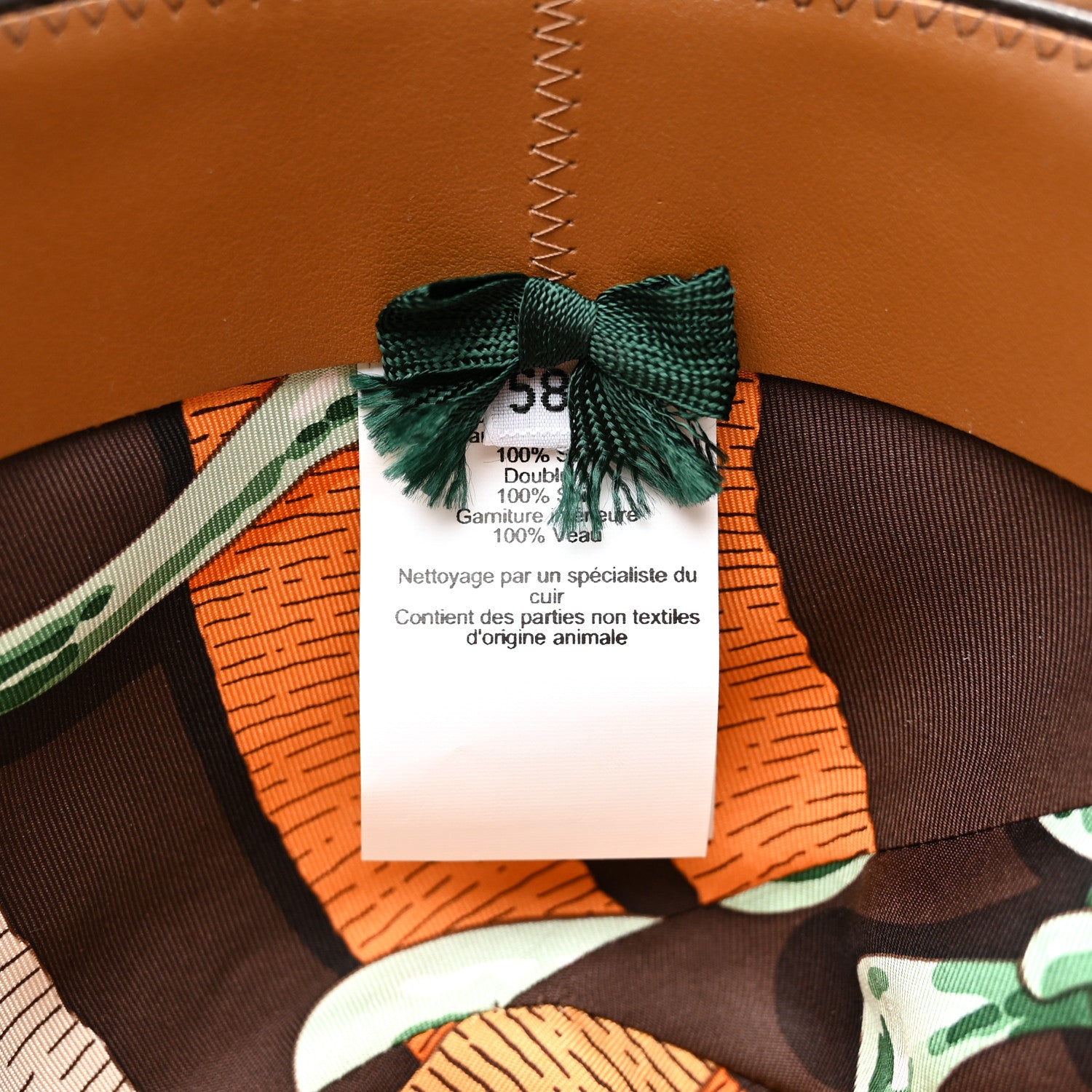 Hermes Rabbit Felt Brides de Gala Francoise Hat 58 Etoupe 10 of 10
