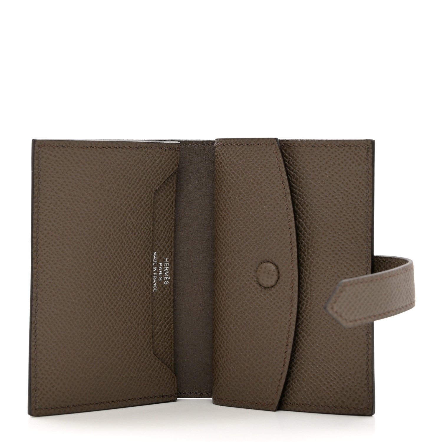 Hermes Epsom Bearn Card Holder Wallet Etain 5 of 6
