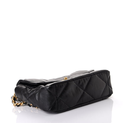 Chanel Goatskin Quilted Large 19 Flap Black 5 of 9